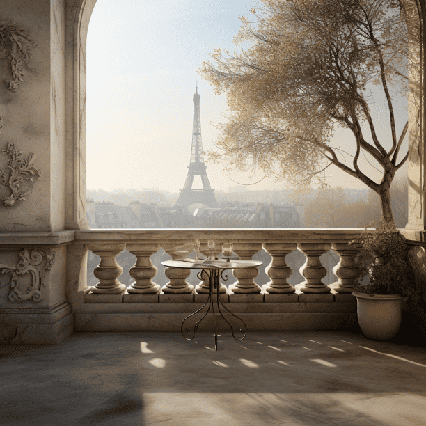 Balcon en béton ciré à Paris