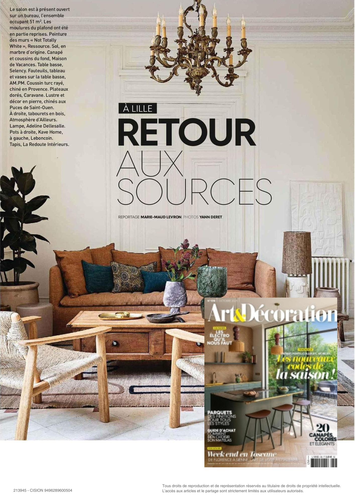 Marius Aurenti dans ART & DECORATION N°598