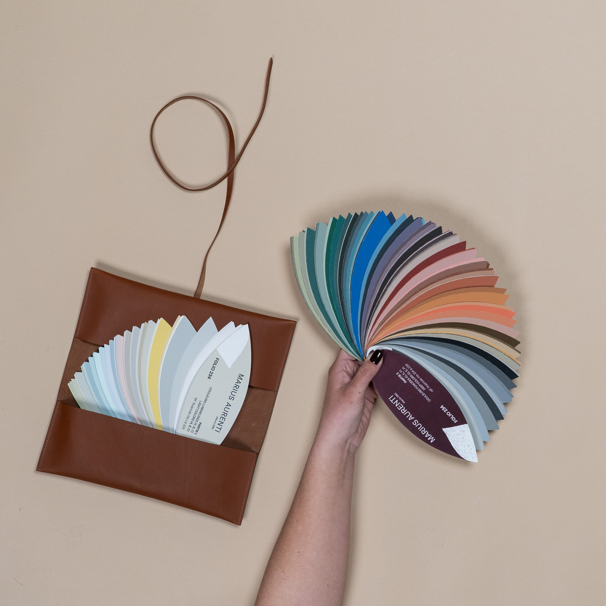 Nuancier FOLIO 234 avec étui Cuir Signature Fauve