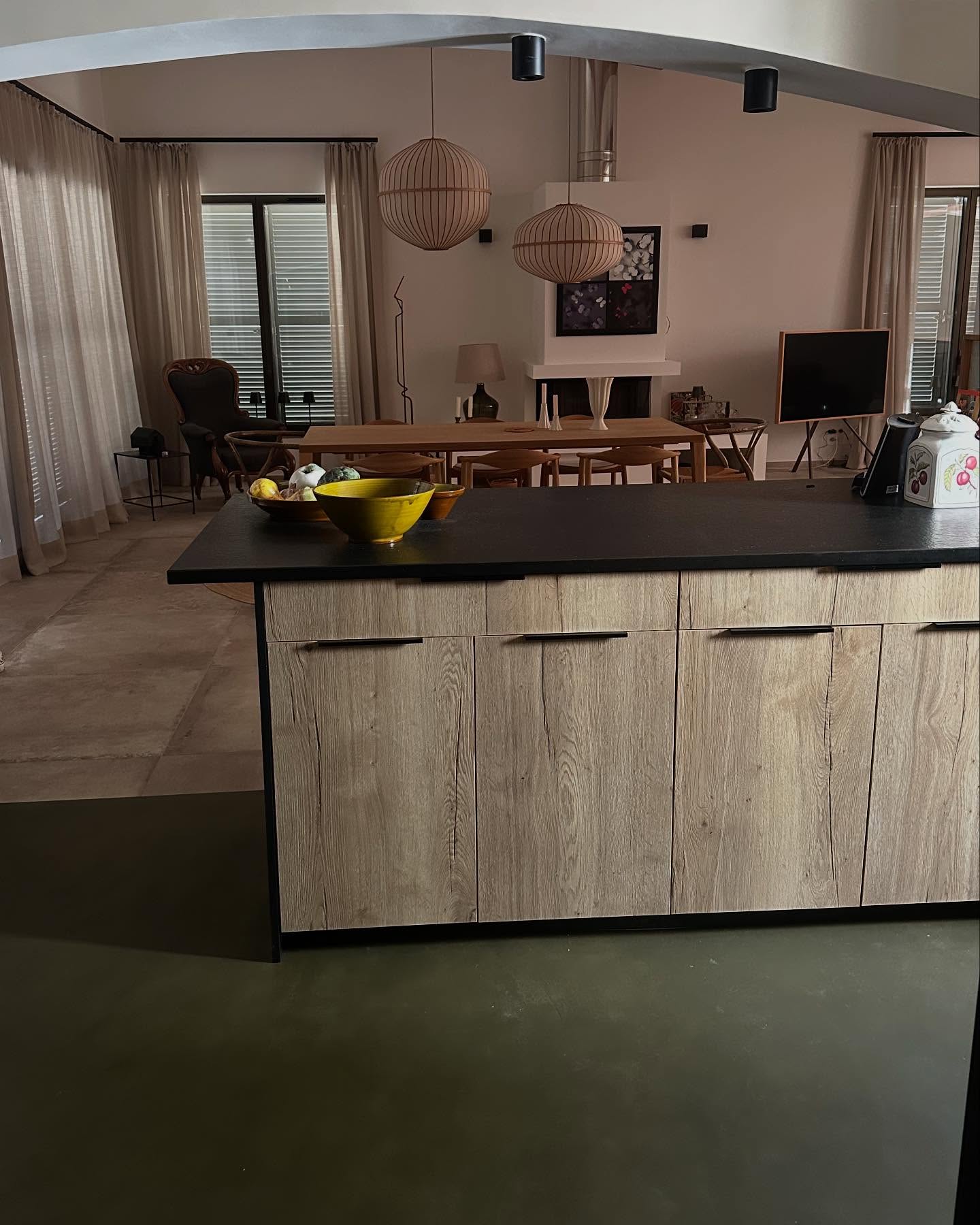 Béton ciré vert - teinte gibraltar