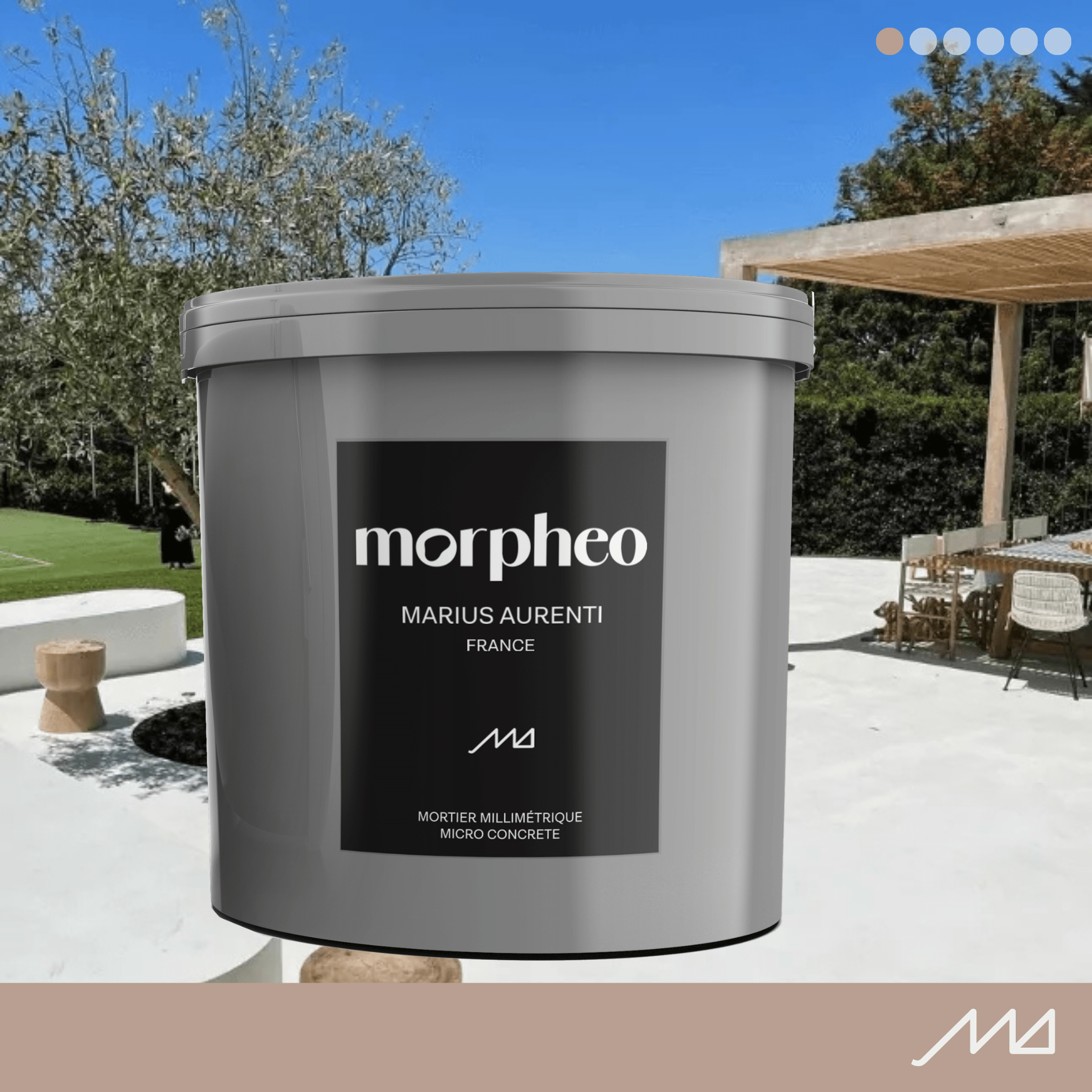 Kit Béton Ciré Terrasse Marius Aurenti MORPHEO M1200